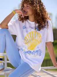 Seashell Oversized Tee - TULLABEE
