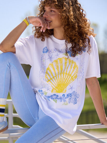 Seashell Oversized Tee - TULLABEE