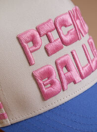 Pickle Baller Trucker Hat Detail 3 - TULLABEE