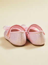 Tish Toddler Glitter Ballet Flat Detail 4 - TULLABEE