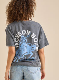 Jackson Hole Rodeo Oversize Tee Detail 5 - TULLABEE