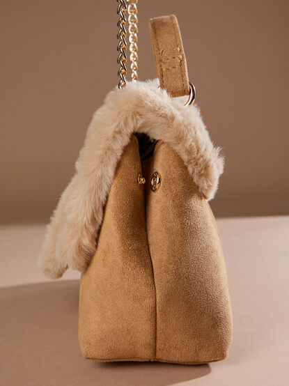 Fawn Suede Crossbody - TULLABEE