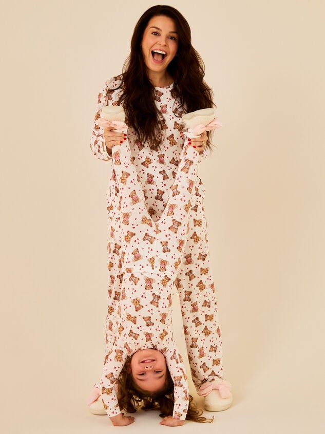 Beary Much Love Mama Pajamas Detail 5 - TULLABEE