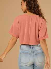 Alessia Ribbed Top Detail 4 - TULLABEE