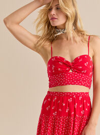 Fleur Twist Front Tank Detail 3 - TULLABEE