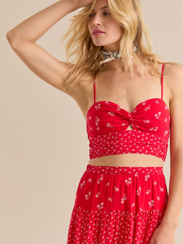 Fleur Twist Front Tank Detail 3 - TULLABEE
