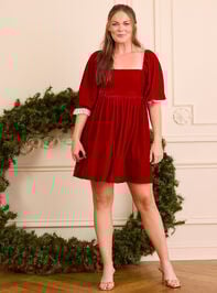 Carole Velvet Mama Dress - TULLABEE