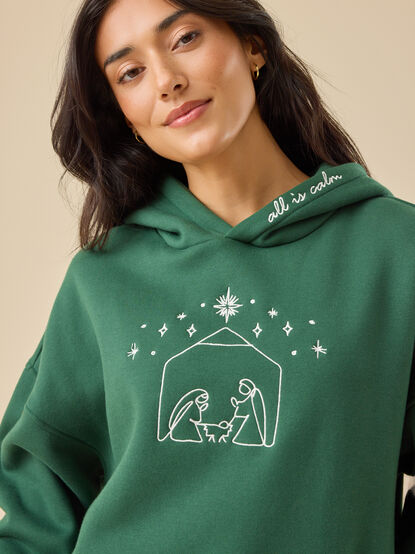 All is Calm Nativity Hoodie - TULLABEE