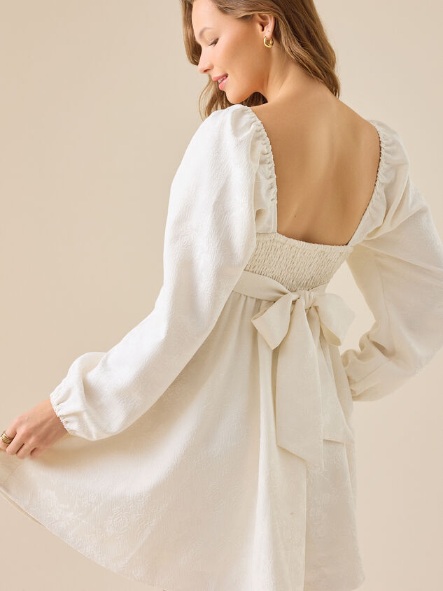 Eileen Satin Mini Dress Detail 2 - TULLABEE