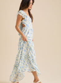 Christina Floral Maxi Dress Detail 2 - TULLABEE