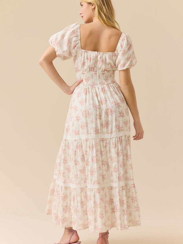Margaret Floral Maxi Dress Detail 4 - TULLABEE