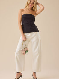 Piper Long Line Fitted Tube Top Detail 3 - TULLABEE