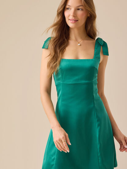 Posie Satin Mini Dress - TULLABEE