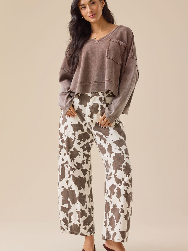 Cassidy Boxy Thermal Top Detail 3 - TULLABEE