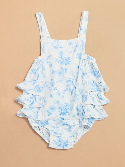 Sierra Floral Ruffle Bodysuit - TULLABEE