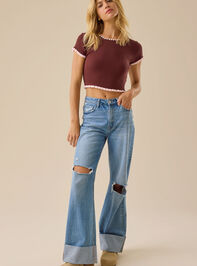 Laikyn Ribbed Top Detail 2 - TULLABEE