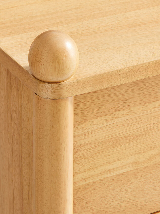 Mariposa Narrow Wood Nightstand Detail 5 - TULLABEE