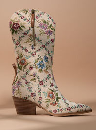 Brilee Floral Tapestry Boots Detail 2 - TULLABEE