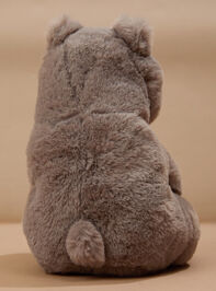 Hugh Gray Bear Plush Detail 2 - TULLABEE