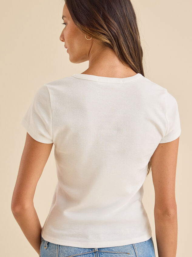 Fortworth Texas Baby Tee Detail 4 - TULLABEE