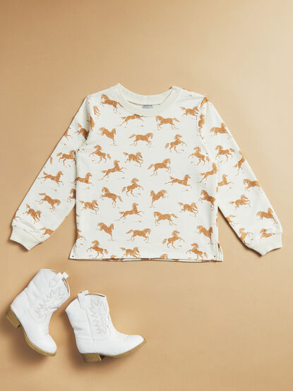 Weston Horse Pullover by Mud Pie - TULLABEE