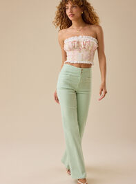 Blair Floral Lace Tube Top Detail 2 - TULLABEE