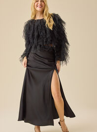 Tatiana Long Sleeve Ruffle Top Detail 6 - TULLABEE