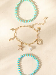Coastal Charm Bracelet Set Detail 2 - TULLABEE