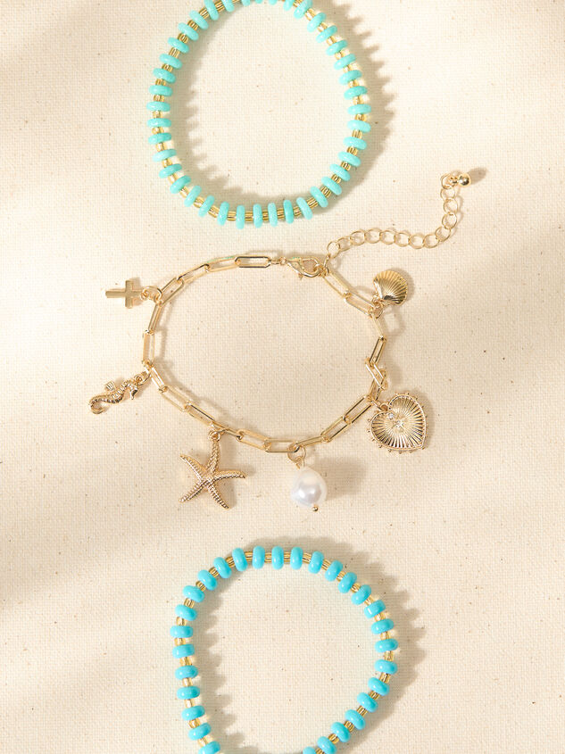 Coastal Charm Bracelet Set Detail 2 - TULLABEE