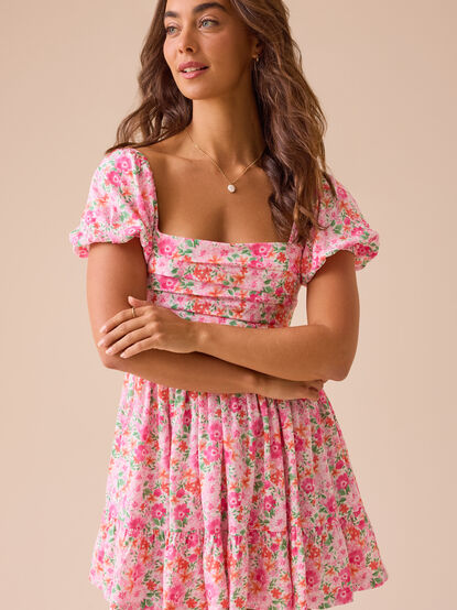 Collie Floral Mini Dress - TULLABEE
