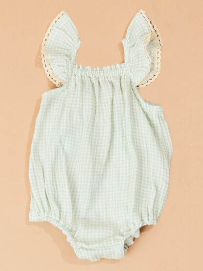 Kyler Gingham Ruffle Bubble - TULLABEE