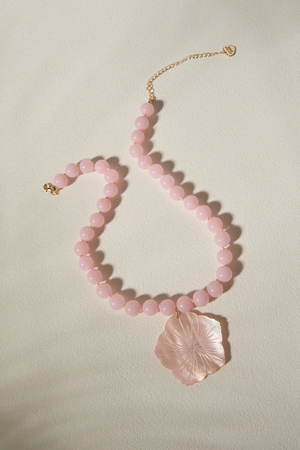 Pretty in Pink Shell Necklace - Altar'd State - 