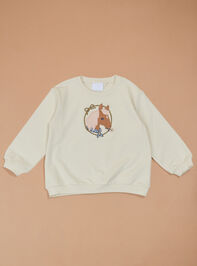 Pony Pal Embroidered Sweatshirt - TULLABEE