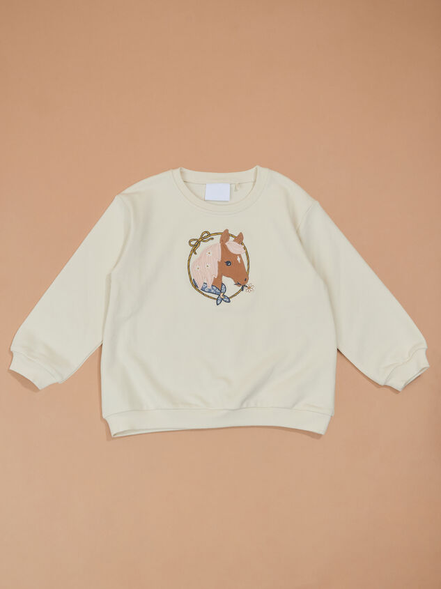 Pony Pal Embroidered Sweatshirt - TULLABEE