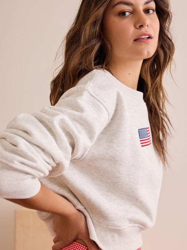 Stars And Stripes Pullover Detail 5 - TULLABEE