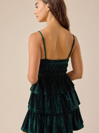 Arina Velvet Mini Dress Detail 5 - TULLABEE