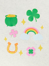 Lucky Doodles Sweatshirt Detail 4 - TULLABEE