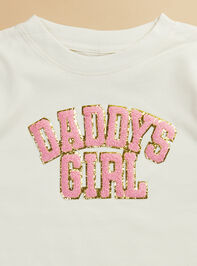 Daddy's Girl Patch Tee Detail 2 - TULLABEE