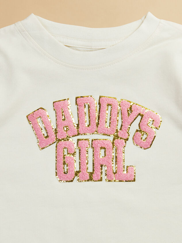 Daddy's Girl Patch Tee Detail 2 - TULLABEE
