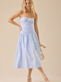 Skylar Poplin Midi Dress - TULLABEE