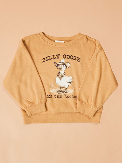 Silly Goose on the Loose Graphic Sweatshirt - TULLABEE