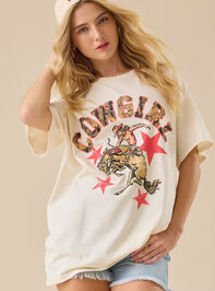Cowgirl Camo Oversized Tee - TULLABEE