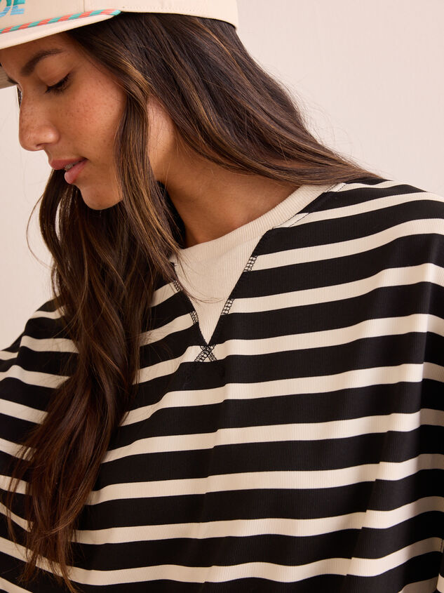 Swift Stripe Long Sleeve Top Detail 4 - TULLABEE