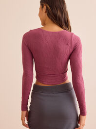 Active Bloom Fitted Top Detail 4 - TULLABEE