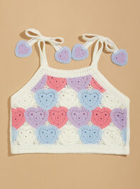 Arabella Baby Heart Crochet Tank Detail 2 - TULLABEE