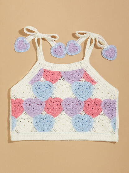 Arabella Baby Heart Crochet Tank - TULLABEE