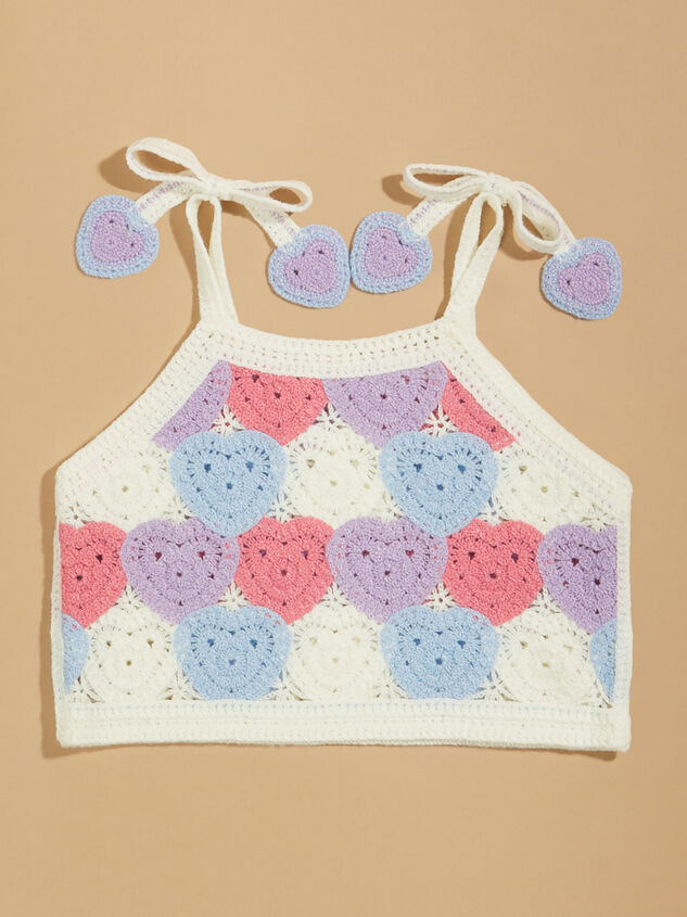 Arabella Baby Heart Crochet Tank Detail 2 - TULLABEE
