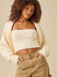 Lyla Knit Tube and Shrug Set Detail 5 - TULLABEE