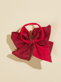 Glitter Bow Headband Detail 3 - TULLABEE
