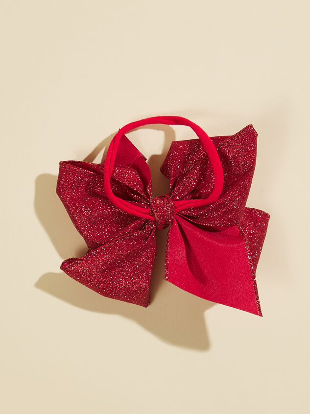 Glitter Bow Headband Detail 3 - TULLABEE